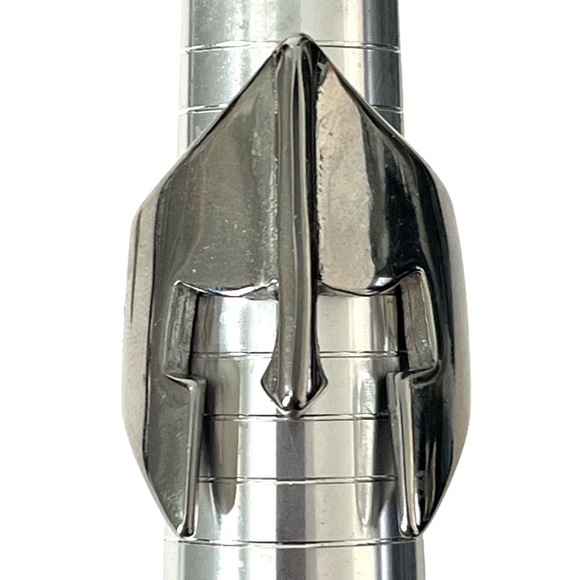 Men's Stunning Stainless Steel Spartan's Helmet Mask Ring - Picture 10 of 10